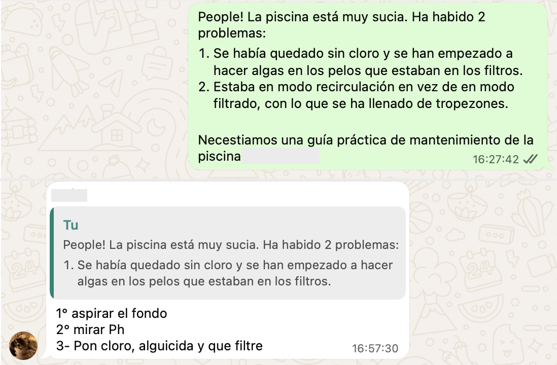 Guía piscina